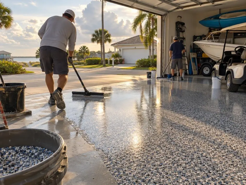 Chip Flake Floors in Melbourne, FL